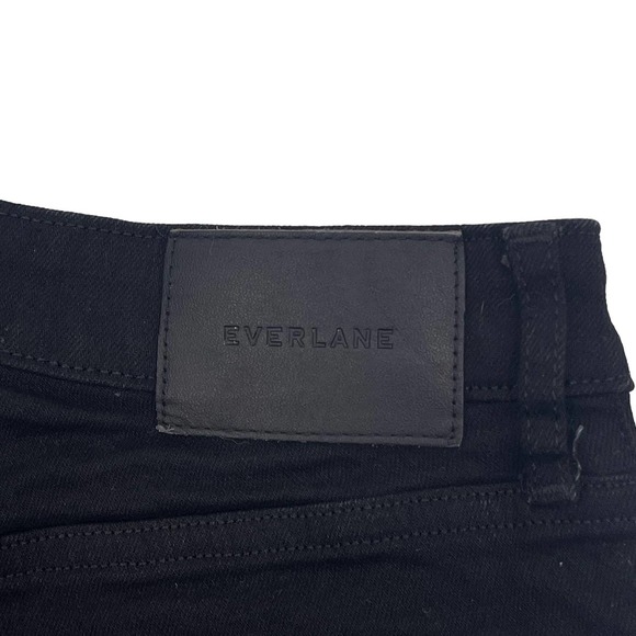 Black Curvy High Rise Skinny Jeans Everlane Sz 26 Premium Stretch Denim 5 Pocket - Picture 6 of 9